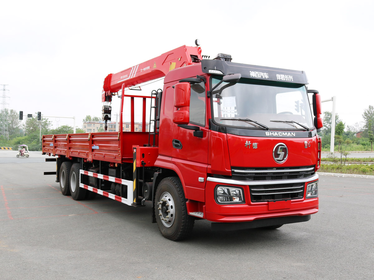 陜汽軒德翼6后雙橋上裝三一12噸直臂式吊機 陜汽軒德翼6后雙橋上裝三一12噸直臂式吊機