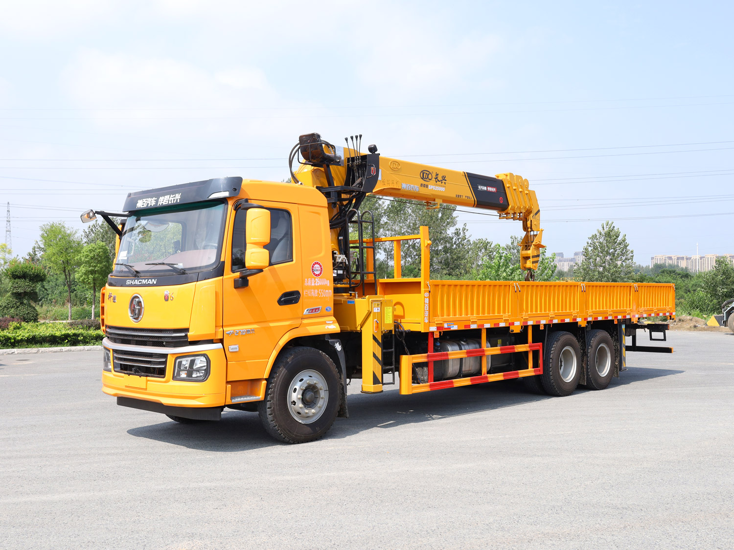 陜汽軒德翼6后雙橋上裝長興10噸直臂式吊機 陜汽軒德翼6后雙橋上裝長興10噸直臂式吊機