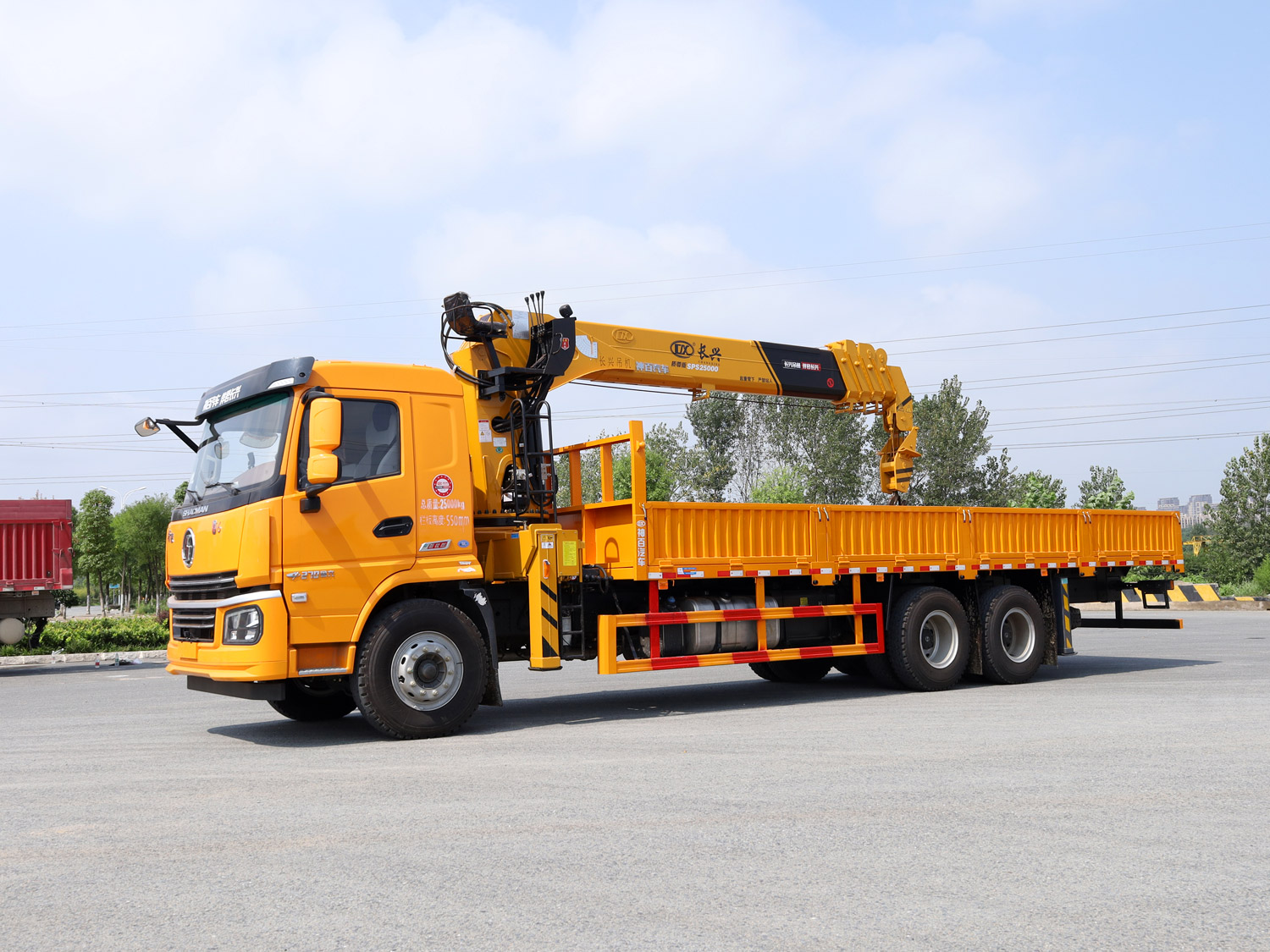 陜汽軒德翼6后雙橋上裝長興10噸直臂式吊機 陜汽軒德翼6后雙橋上裝長興10噸直臂式吊機