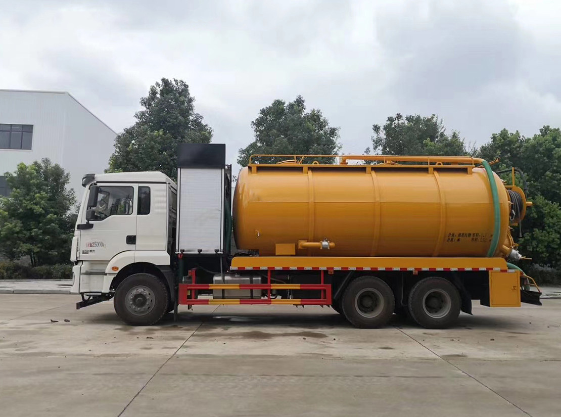 陜汽德龍后雙橋23方清洗吸污車 陜汽德龍后雙橋23方清洗吸污車